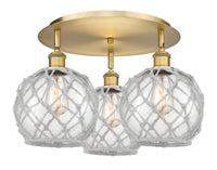 Ballston Semi-Flush Mount Satin Nickel