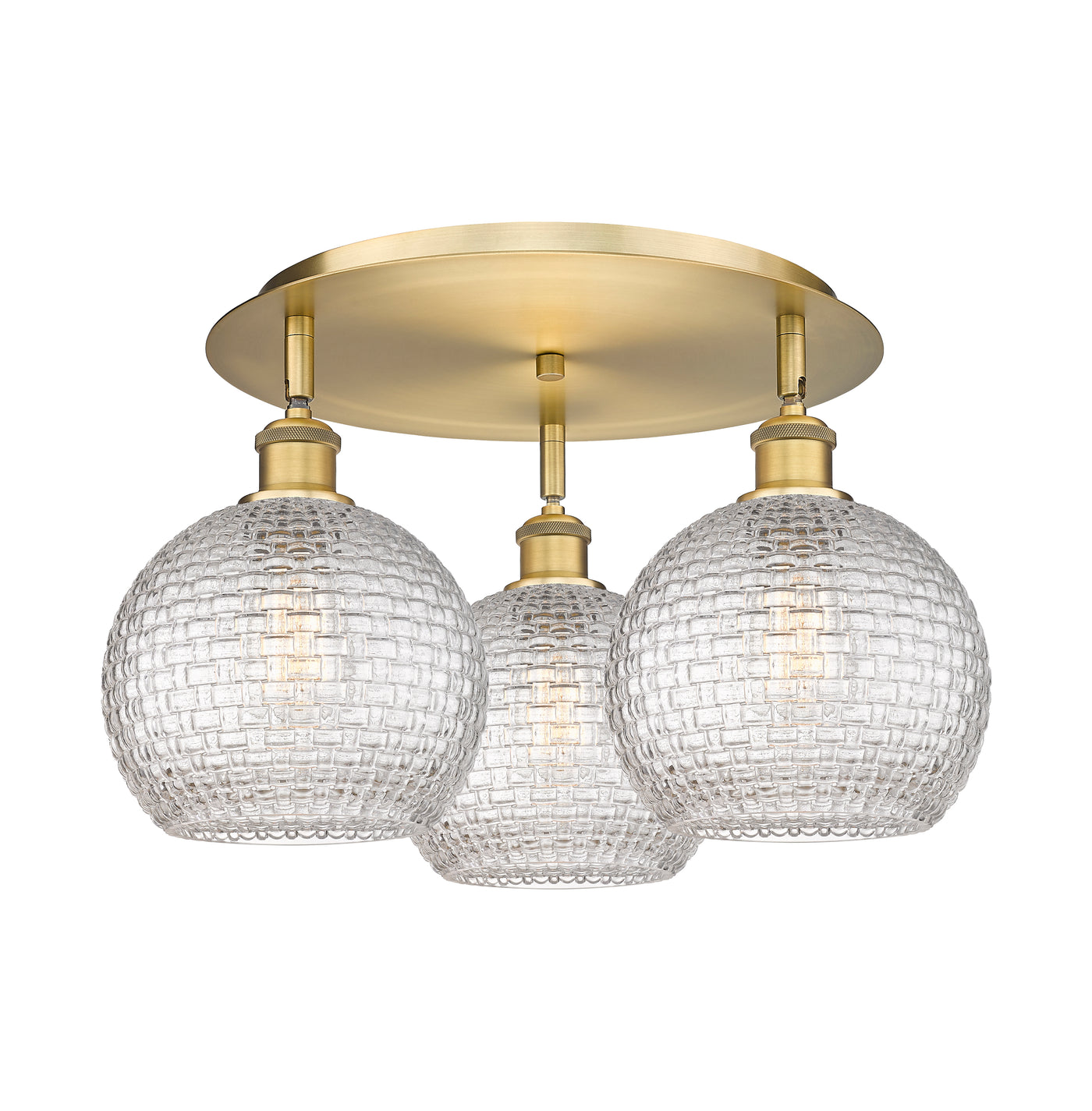 Ballston Semi-Flush Mount Satin Nickel
