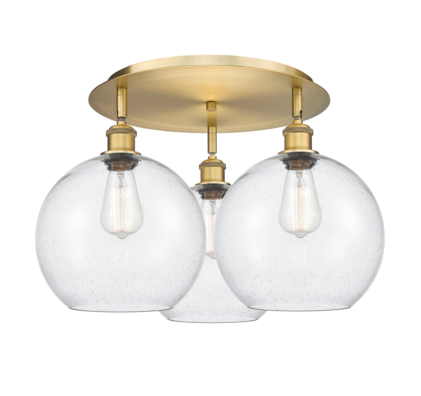 Ballston Semi-Flush Mount Satin Nickel
