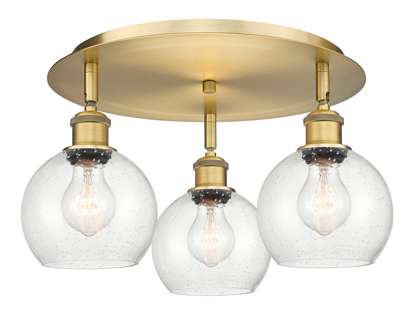 Ballston Semi-Flush Mount Satin Nickel