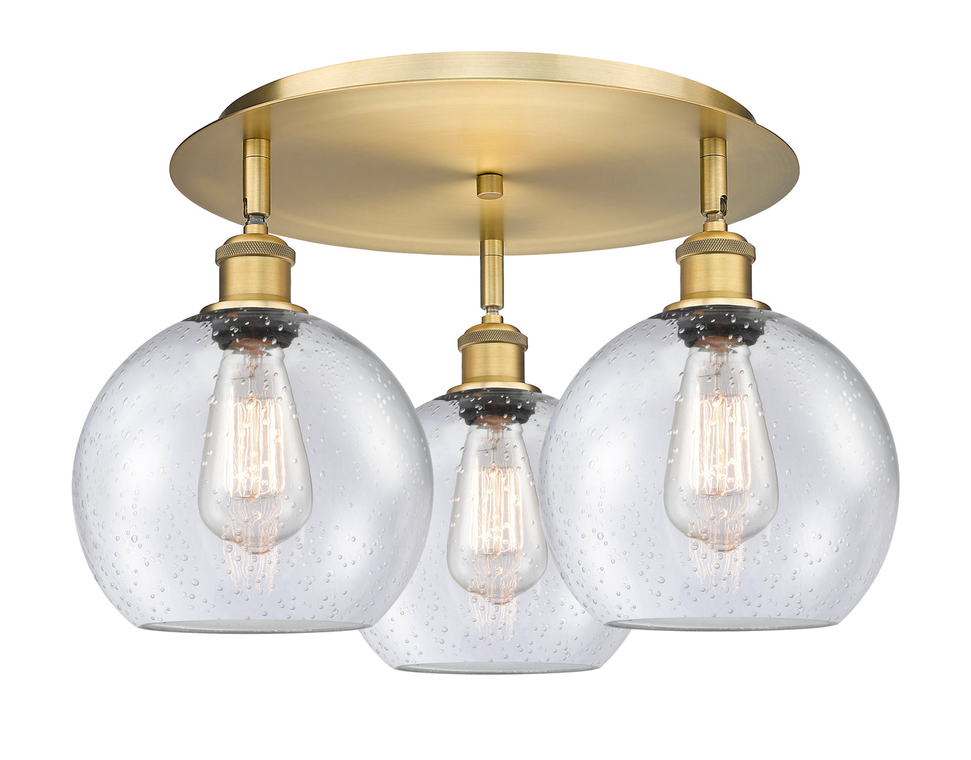 Ballston Semi-Flush Mount Satin Nickel