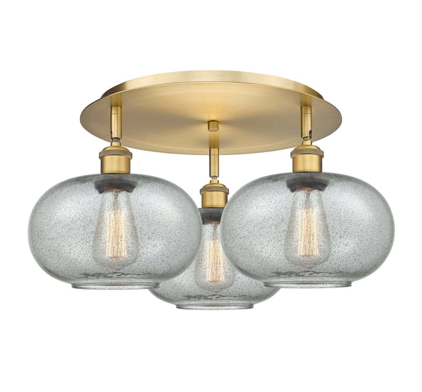 Ballston Semi-Flush Mount Satin Nickel
