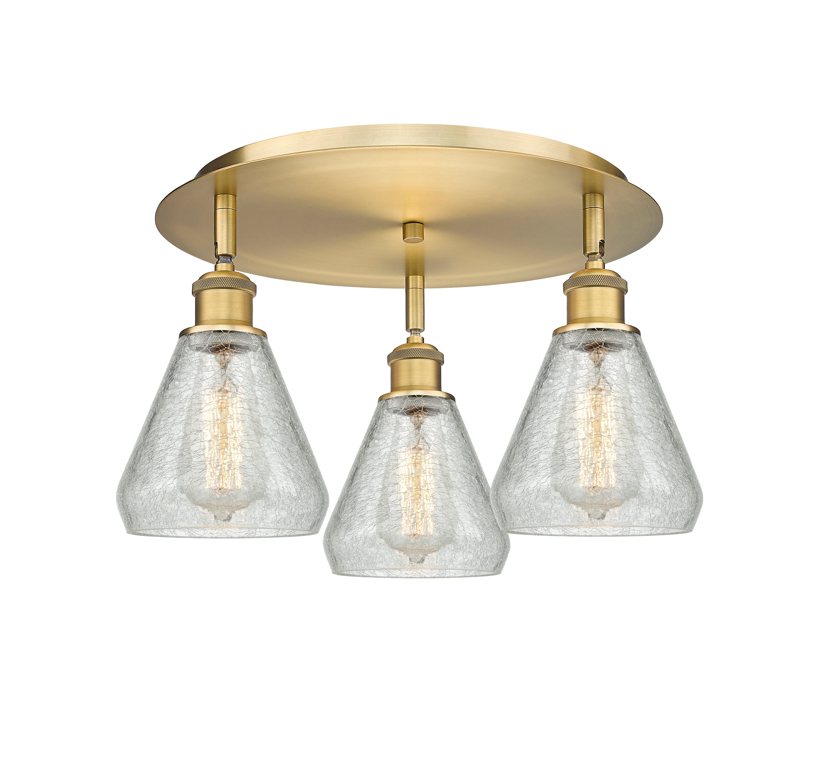 Ballston Semi-Flush Mount Satin Nickel
