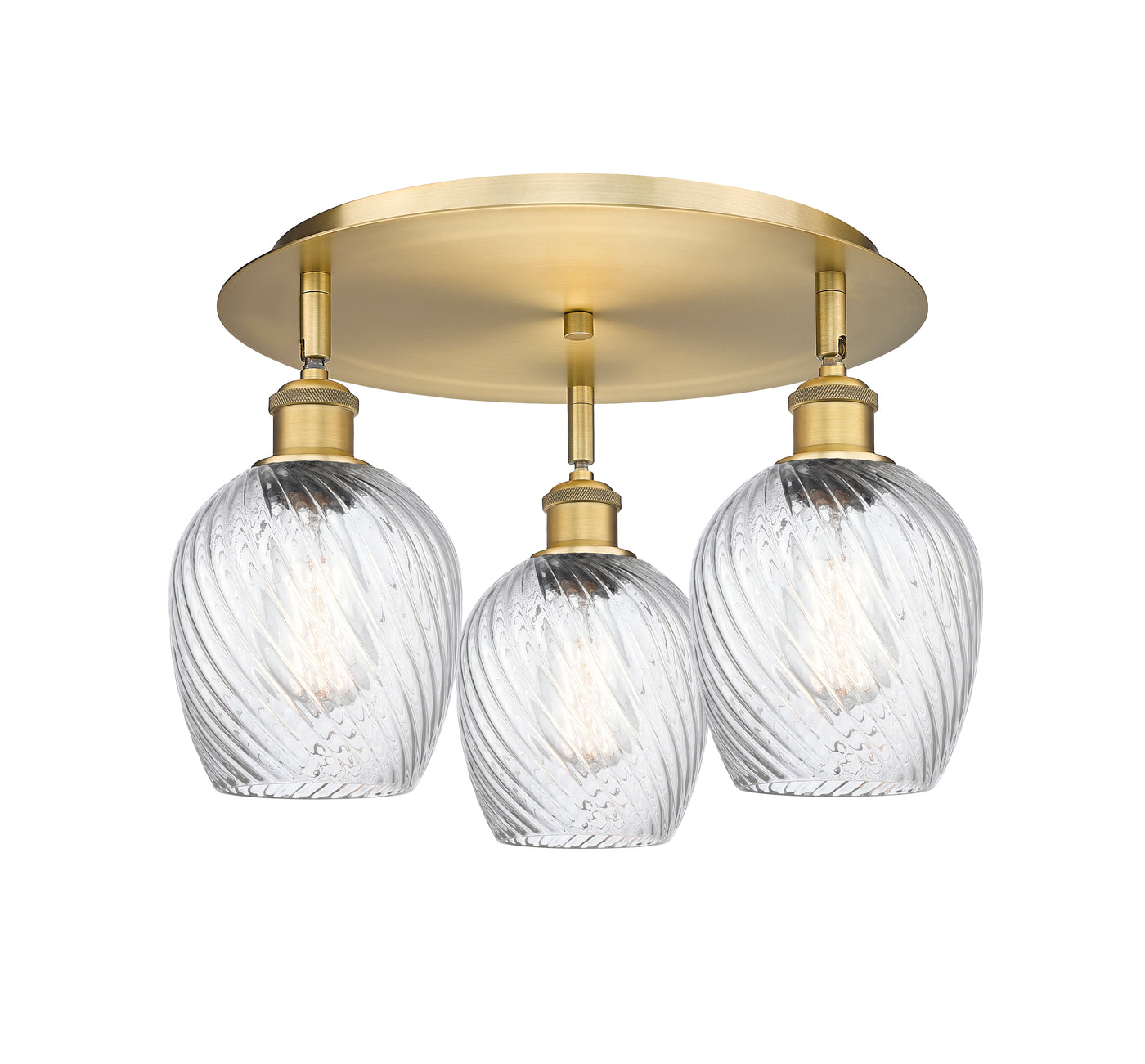 Ballston Semi-Flush Mount Satin Nickel