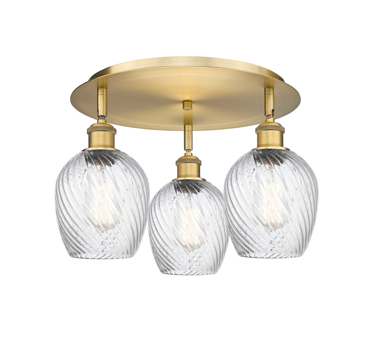 Salina 18-Inch 3-Light Semi-Flush Mount