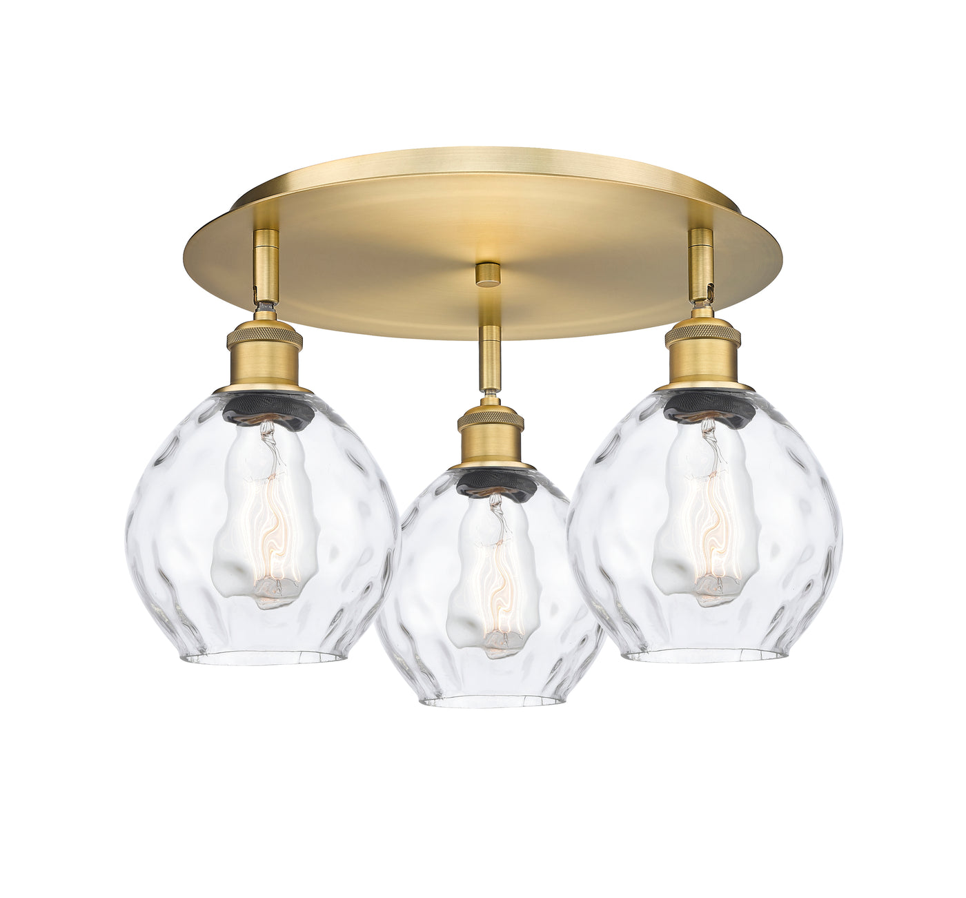 Ballston Semi-Flush Mount Satin Nickel