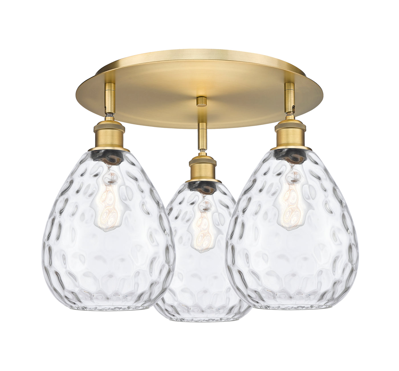 Ballston Semi-Flush Mount Satin Nickel