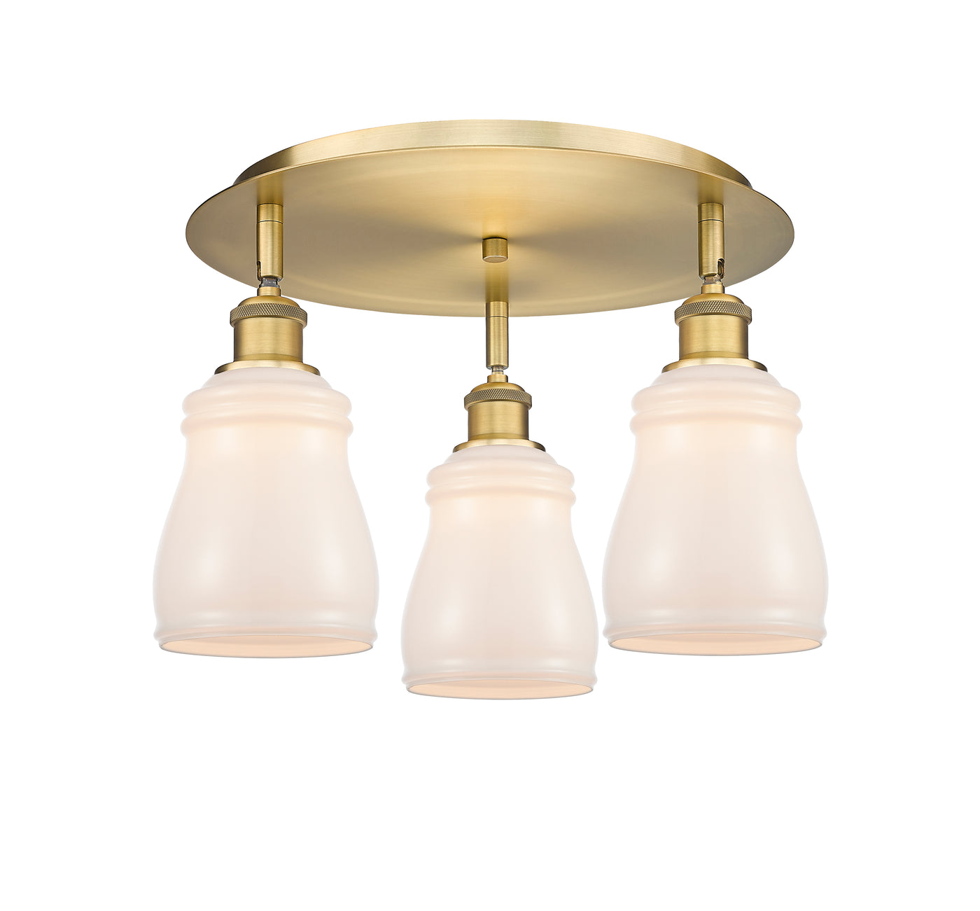 Ballston Semi-Flush Mount Satin Nickel