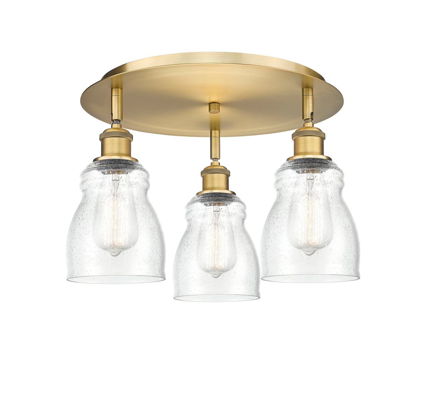 Ballston Semi-Flush Mount Satin Nickel