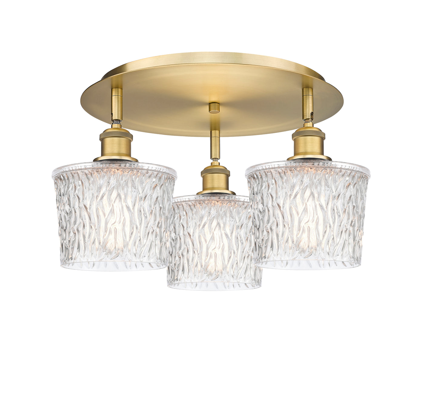 Ballston Semi-Flush Mount Satin Nickel