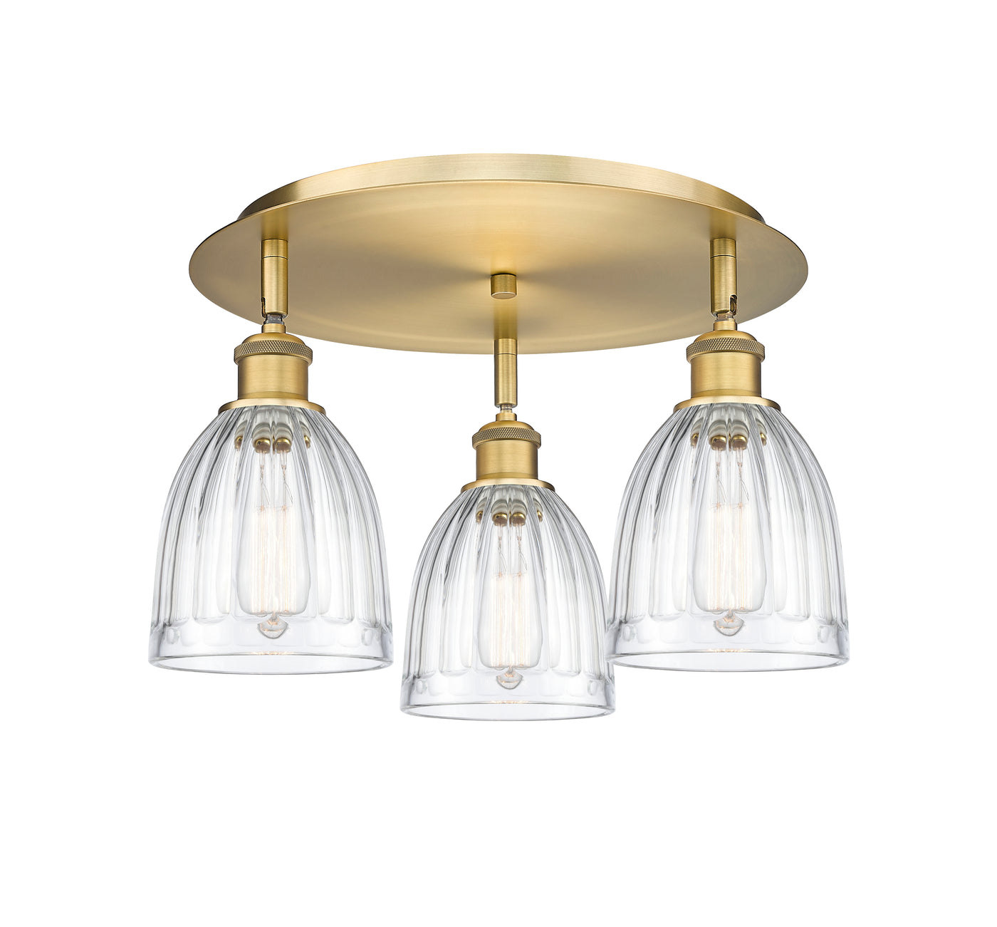 Ballston Semi-Flush Mount Satin Nickel