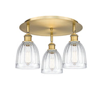 Ballston Semi-Flush Mount Satin Nickel