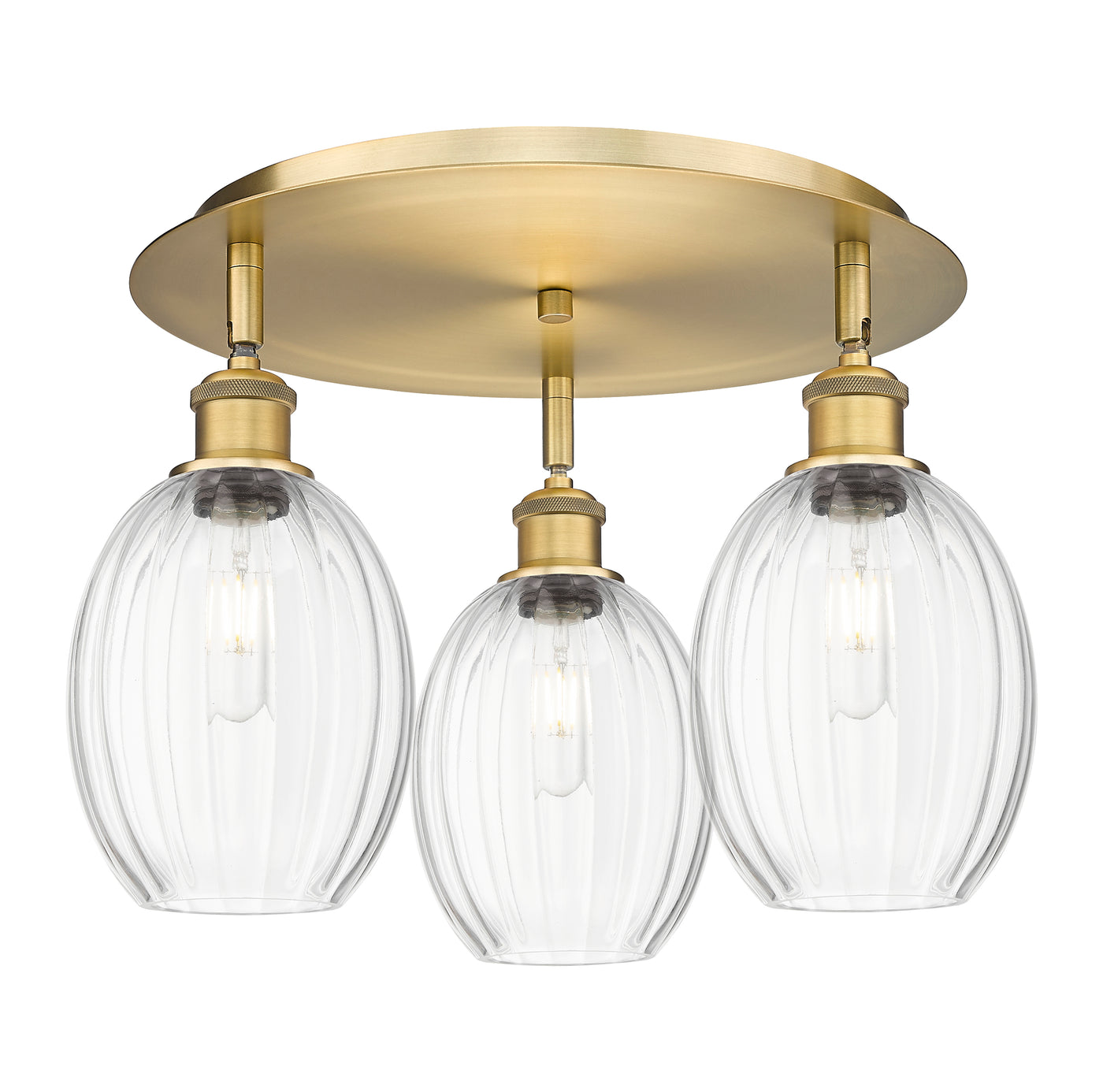 Ballston Semi-Flush Mount Satin Nickel