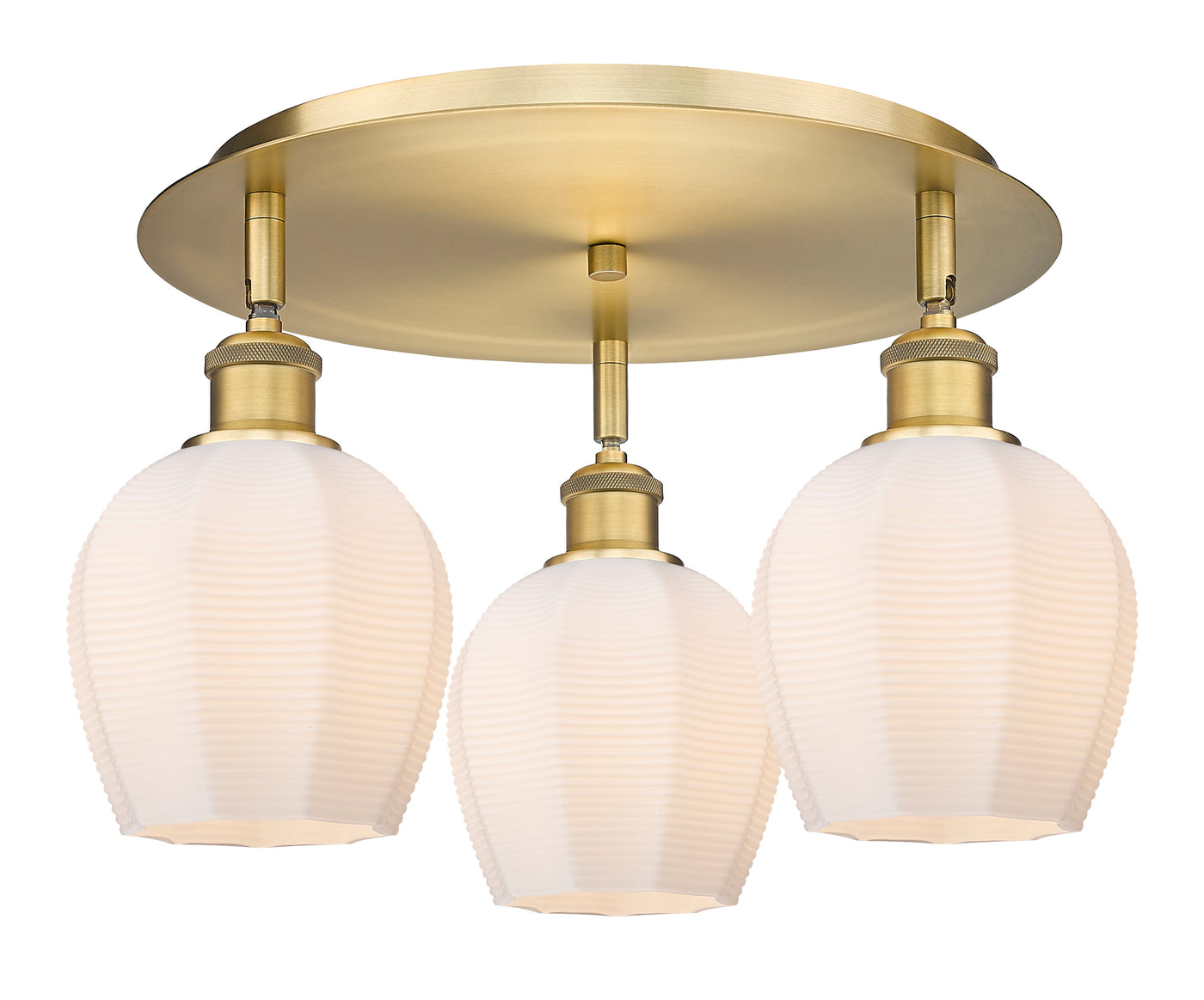 Ballston Semi-Flush Mount Satin Nickel