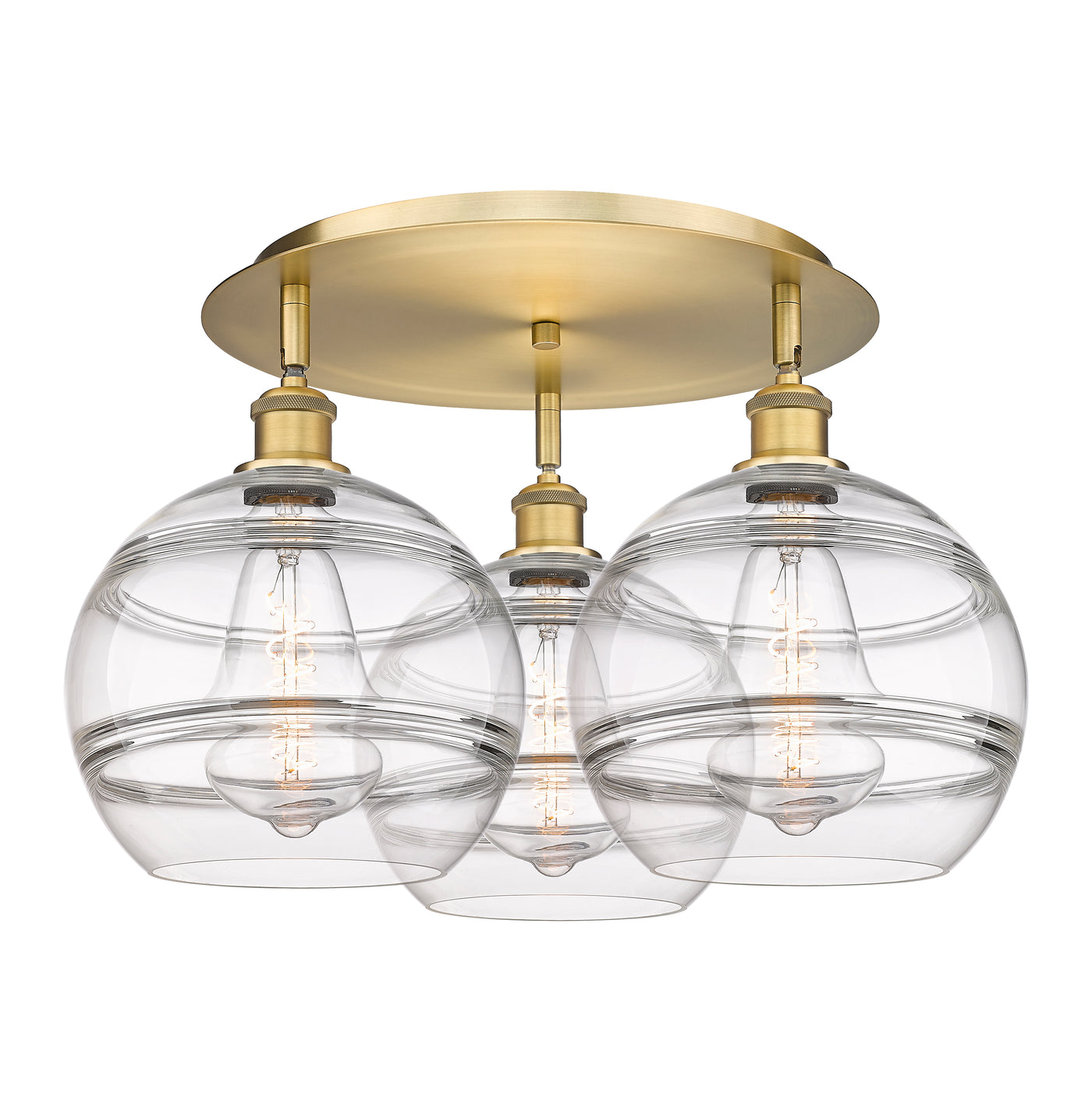 Ballston Semi-Flush Mount Satin Nickel