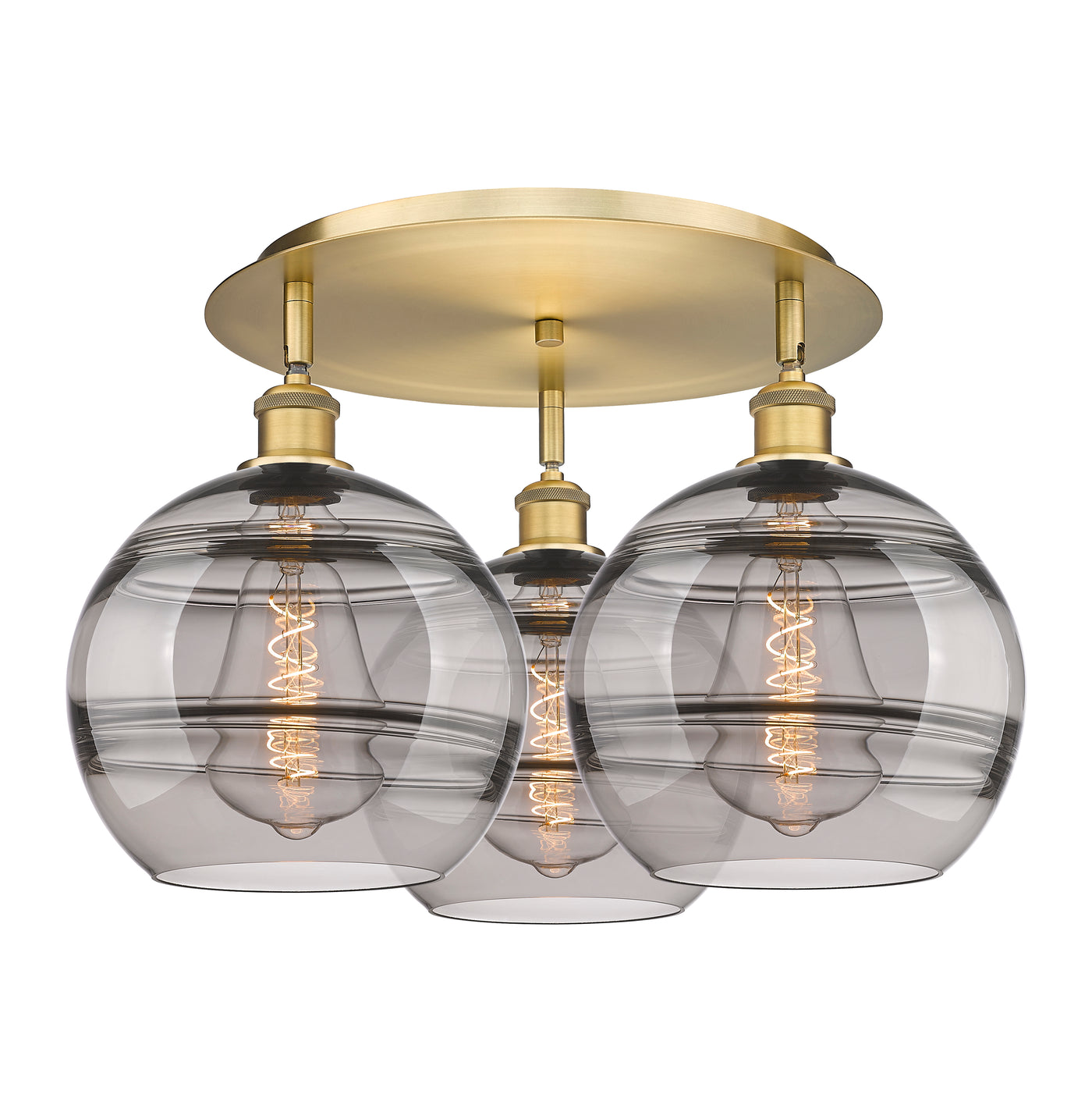 Ballston Semi-Flush Mount Satin Nickel