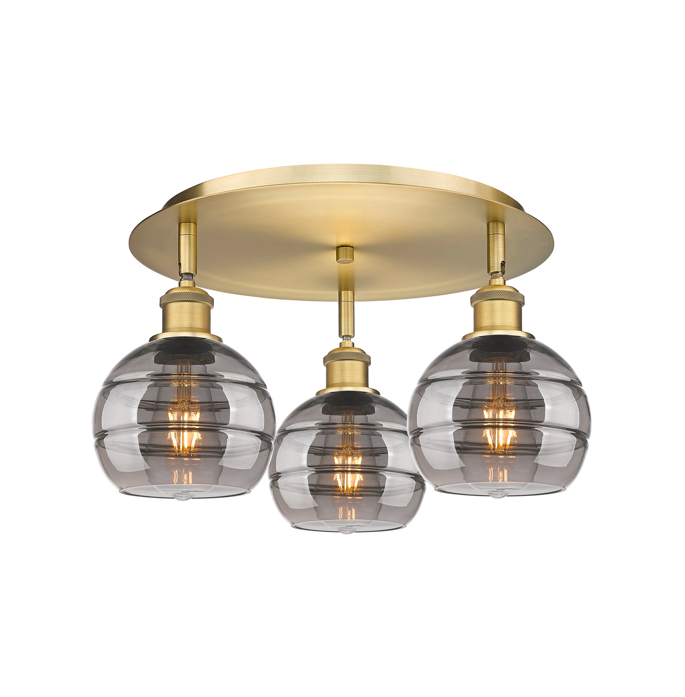Ballston Semi-Flush Mount Satin Nickel