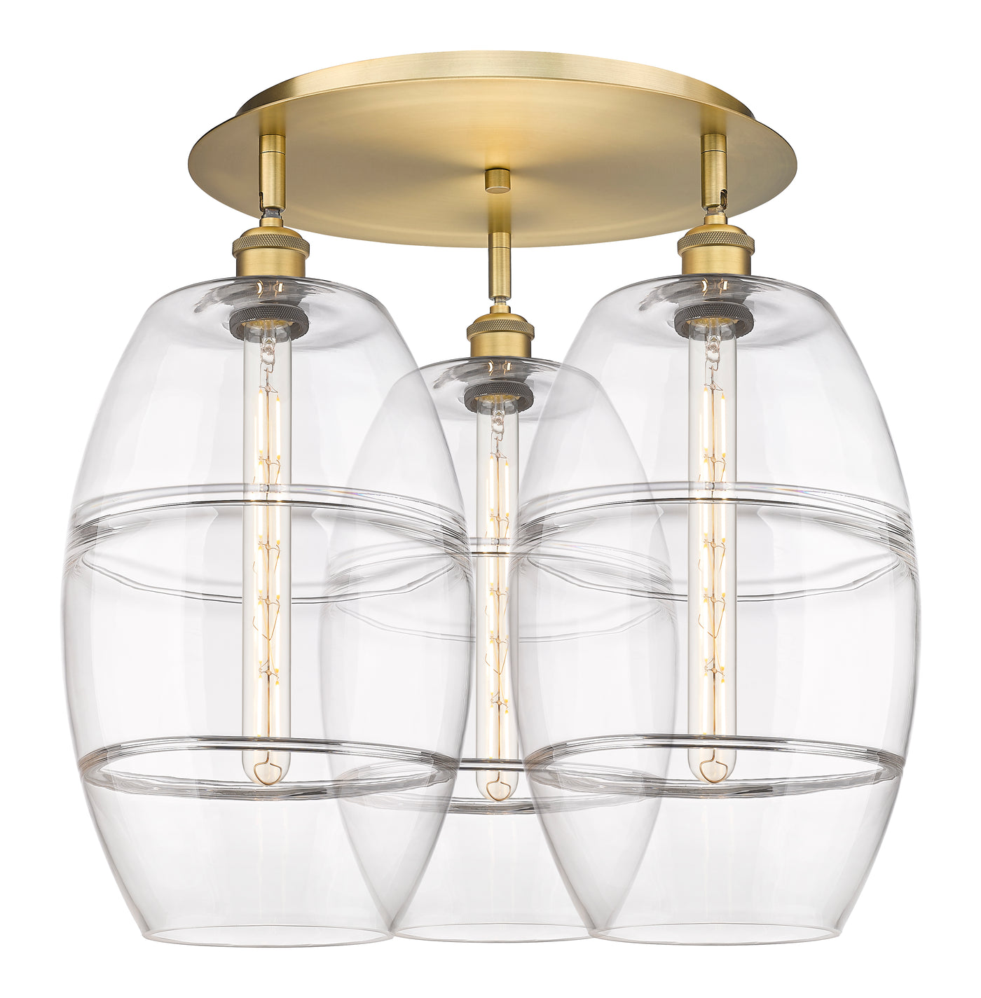 Ballston Semi-Flush Mount Satin Nickel