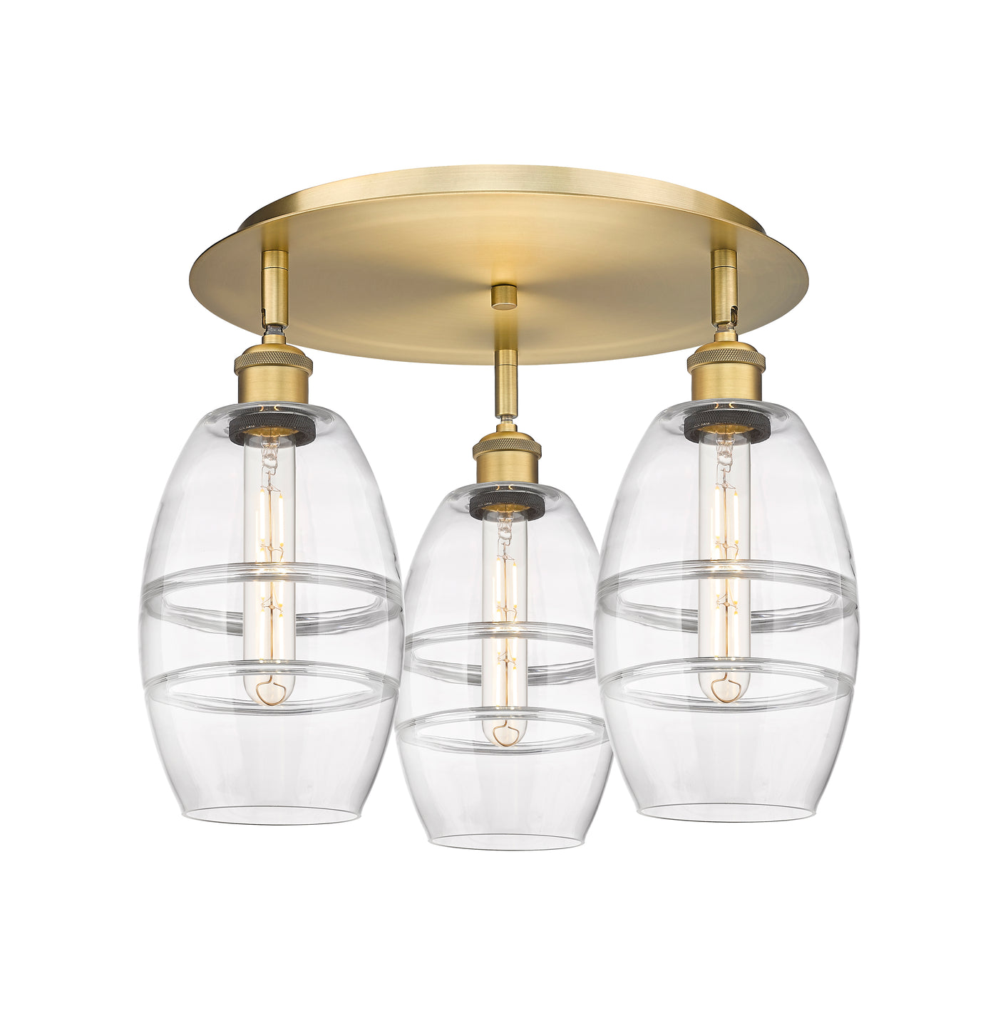 Ballston Semi-Flush Mount Satin Nickel