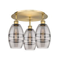 Ballston Semi-Flush Mount Satin Nickel