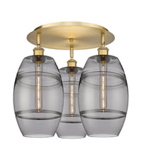 Ballston Semi-Flush Mount Satin Nickel