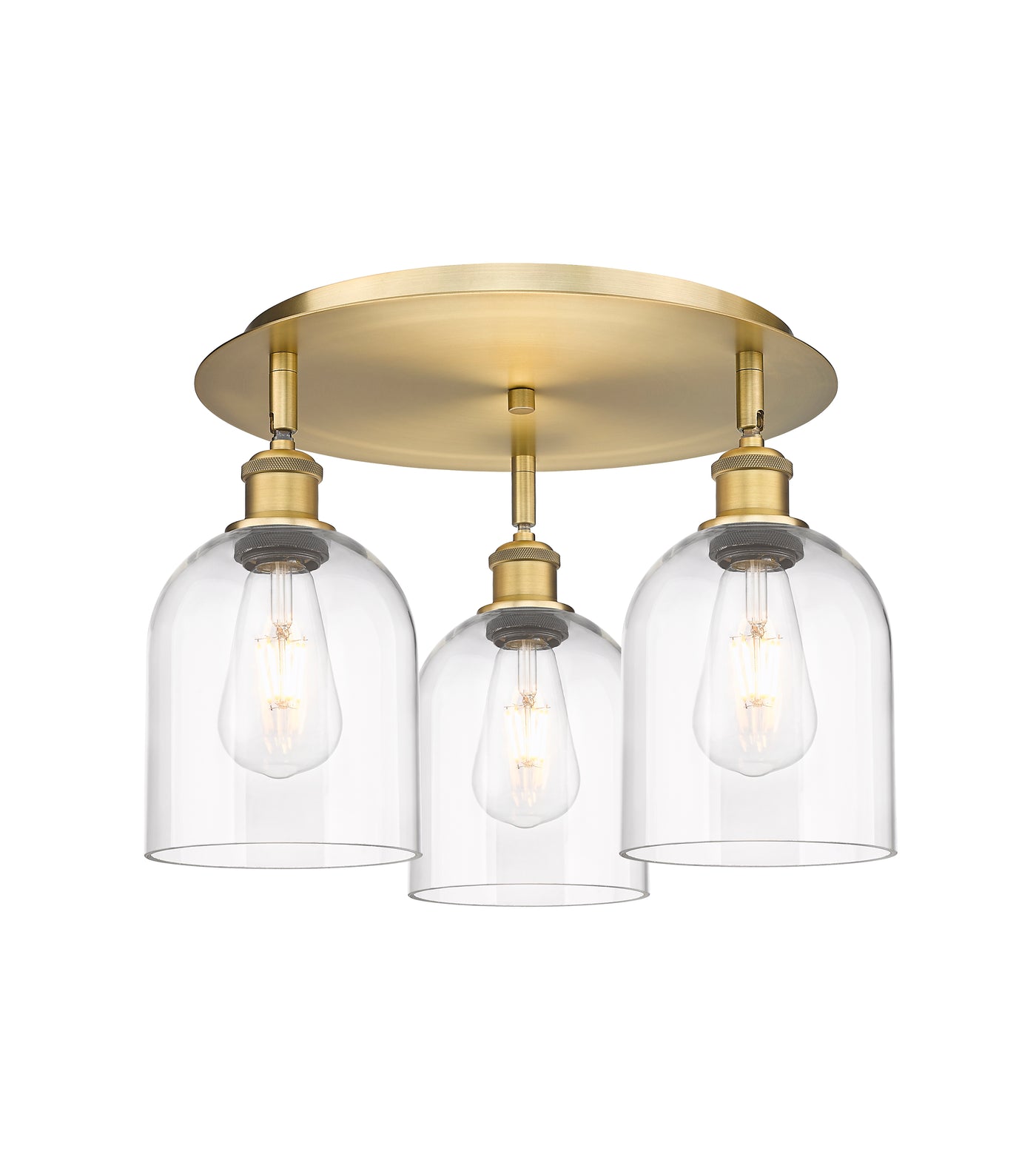 Ballston Semi-Flush Mount Satin Nickel