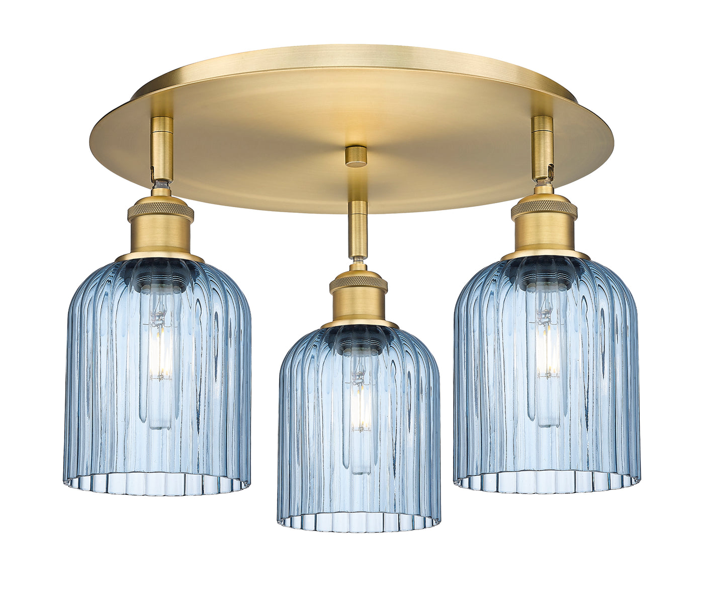 Ballston Semi-Flush Mount Satin Nickel