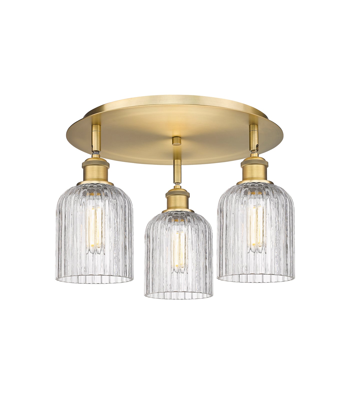 Ballston Semi-Flush Mount Satin Nickel