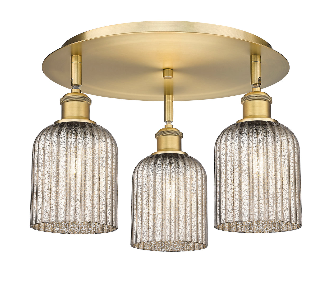 Ballston Semi-Flush Mount Satin Nickel