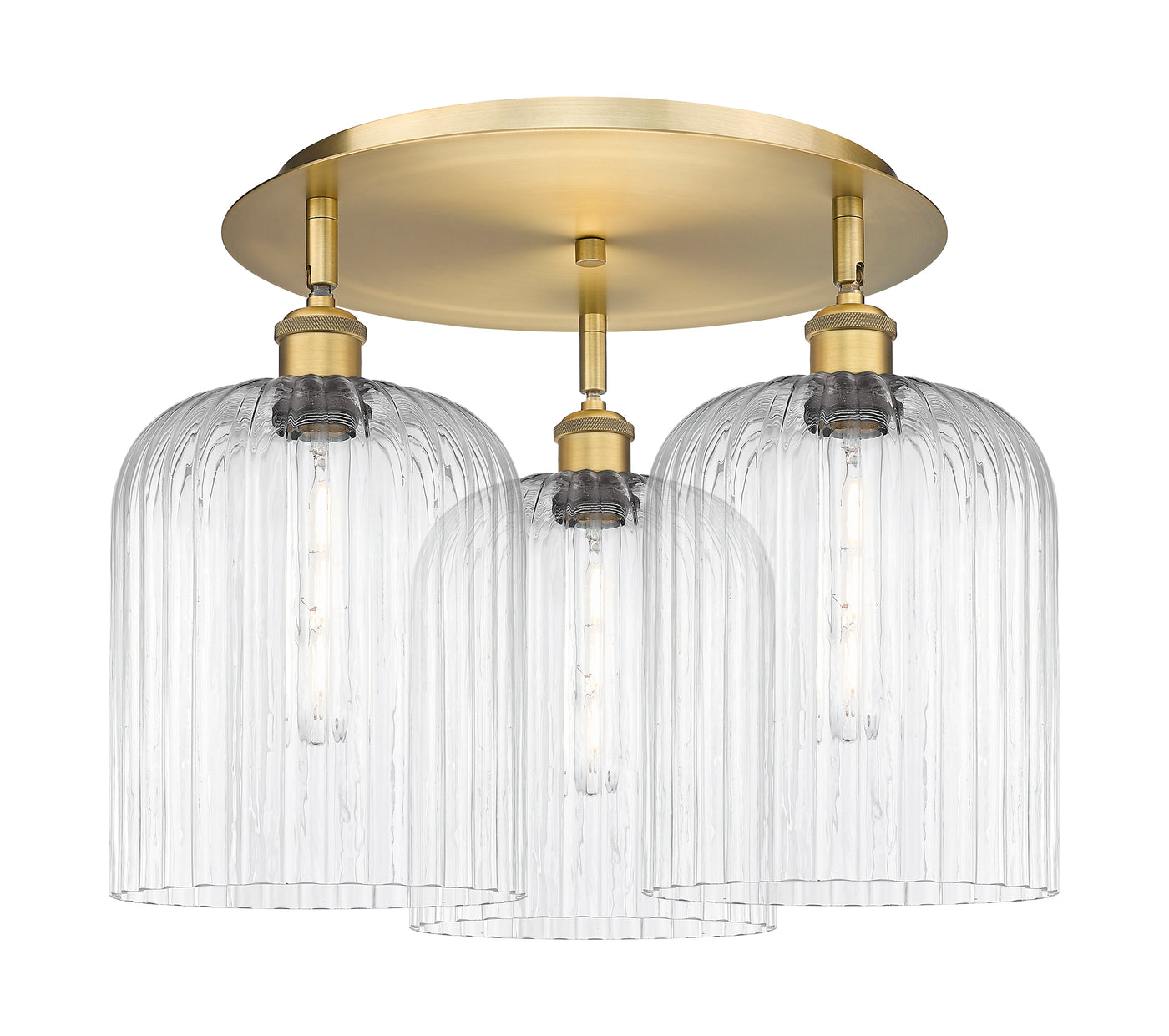 Ballston Semi-Flush Mount Satin Nickel