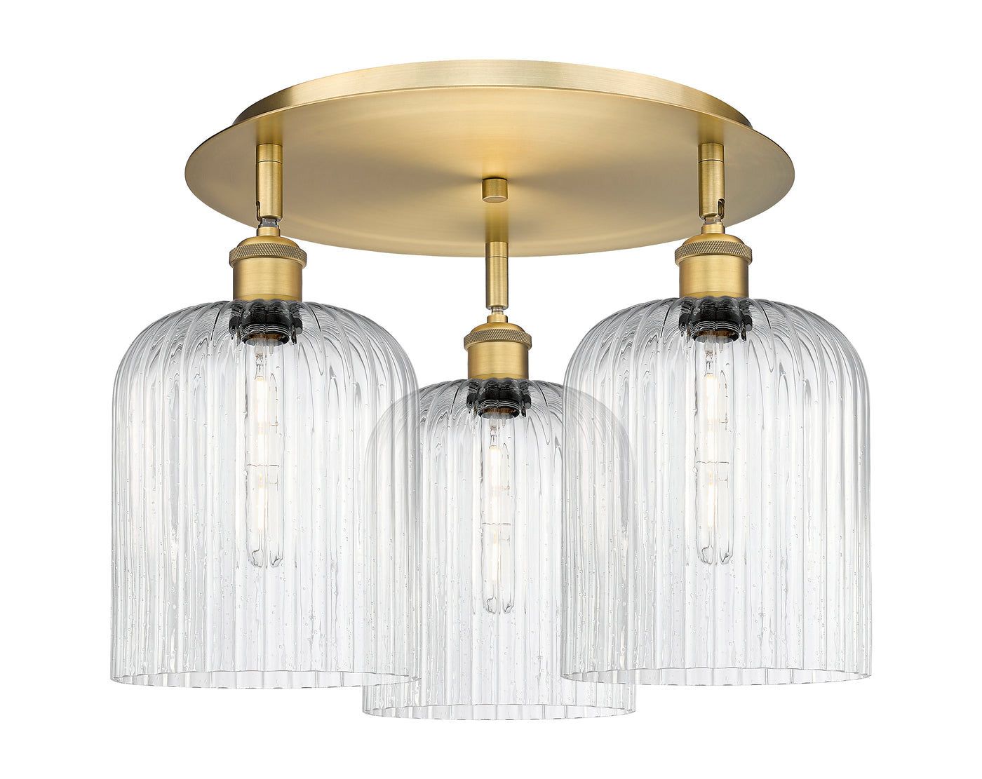 Ballston Semi-Flush Mount Satin Nickel
