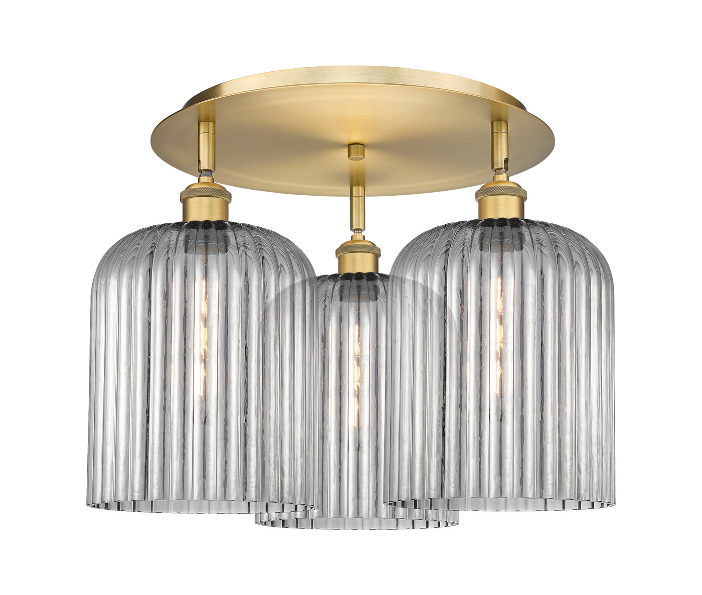 Ballston Semi-Flush Mount Satin Nickel
