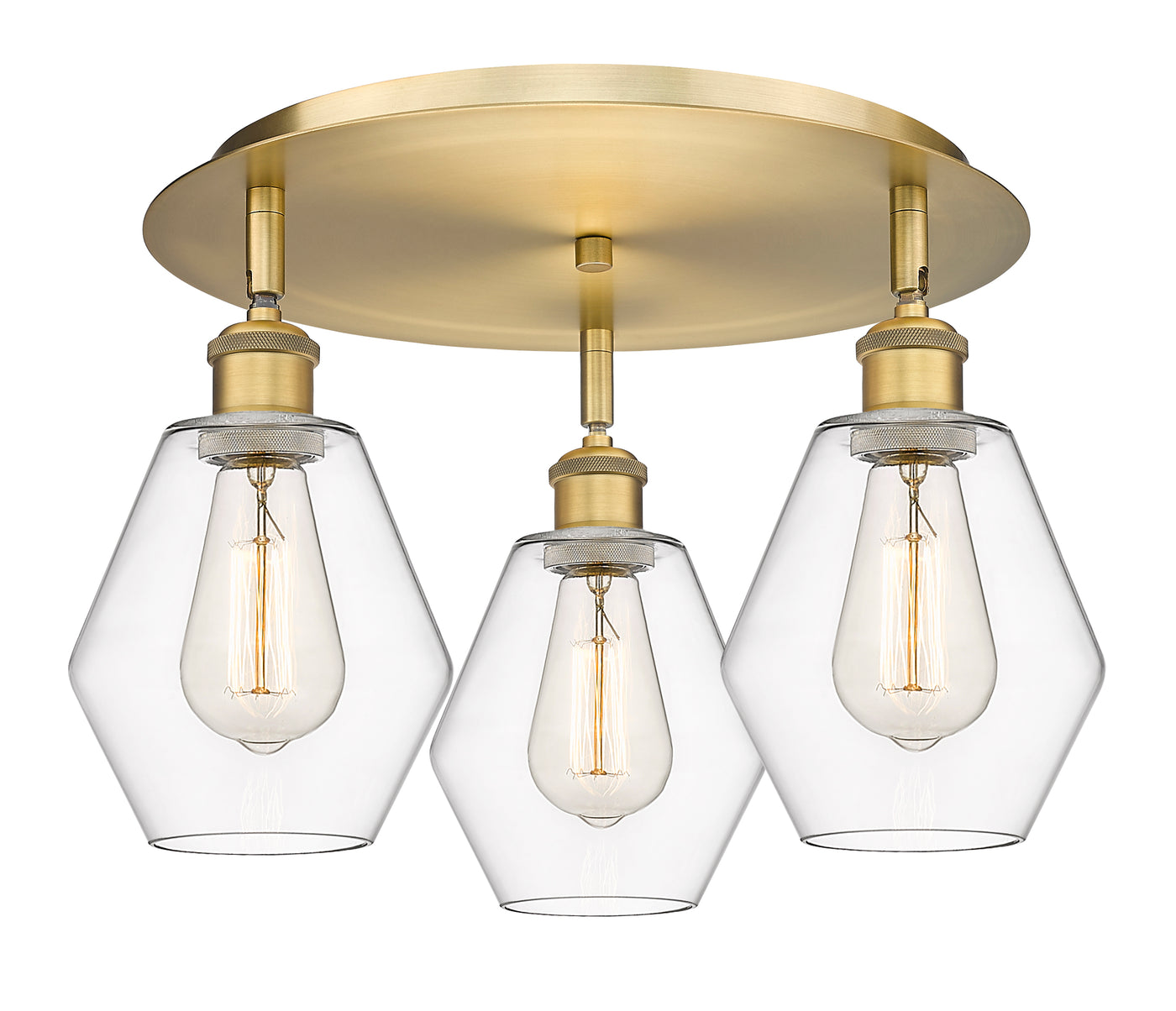 Ballston Semi-Flush Mount Satin Nickel