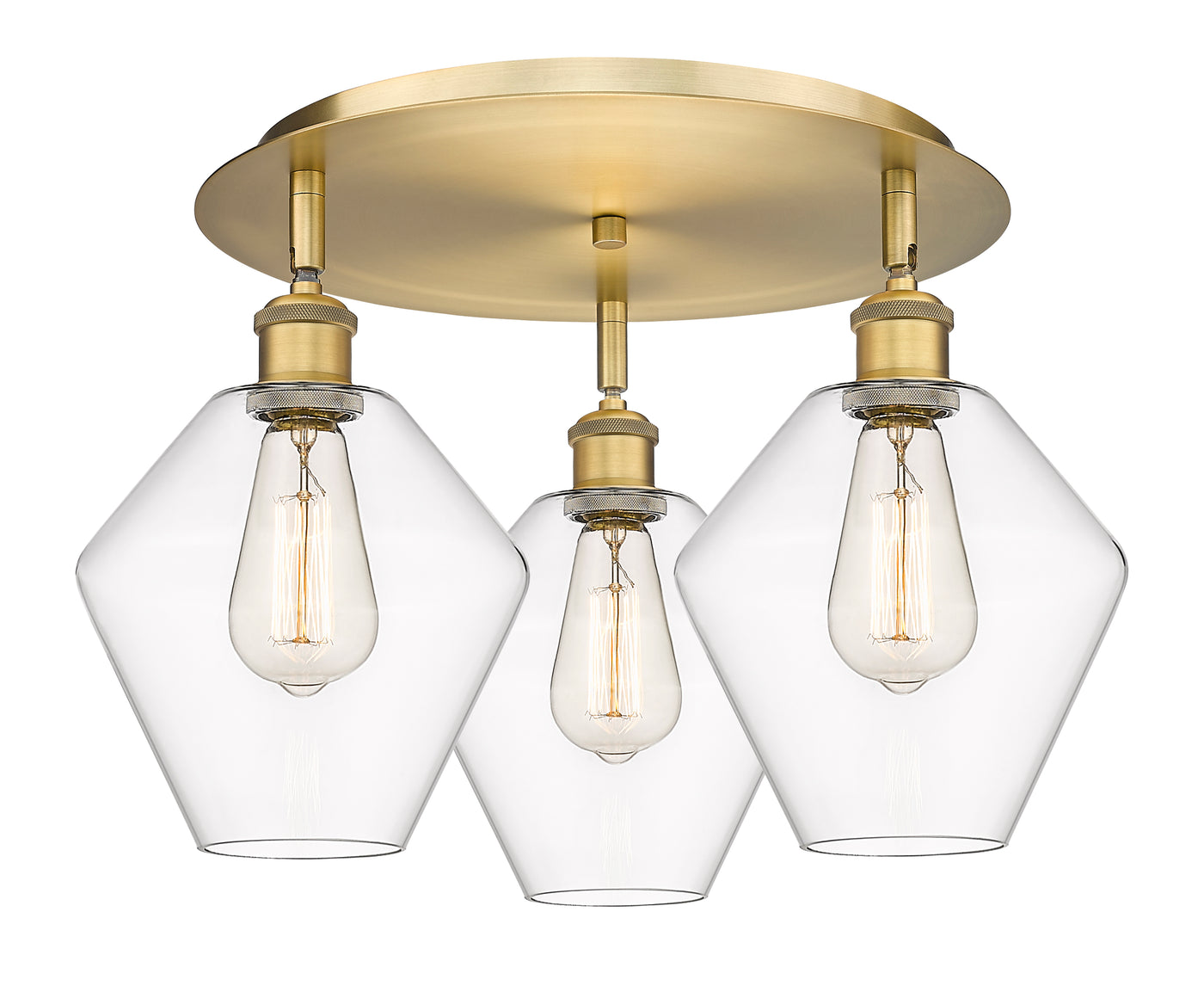 Ballston Semi-Flush Mount Satin Nickel Finish