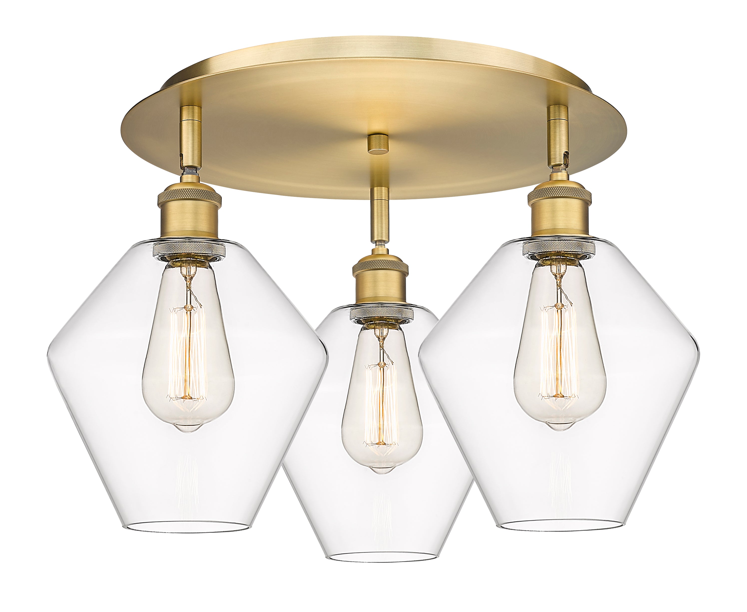 Ballston Semi-Flush Mount Satin Nickel Finish