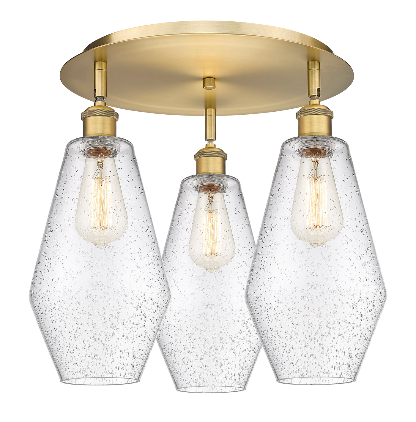 Ballston Semi-Flush Mount Satin Nickel