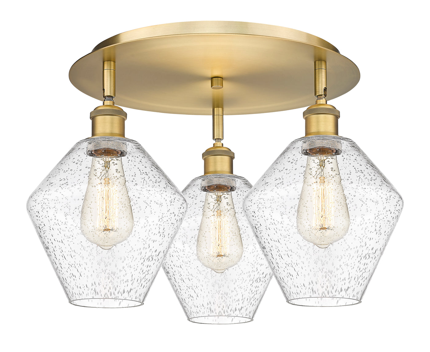 Ballston Semi-Flush Mount Satin Nickel Finish