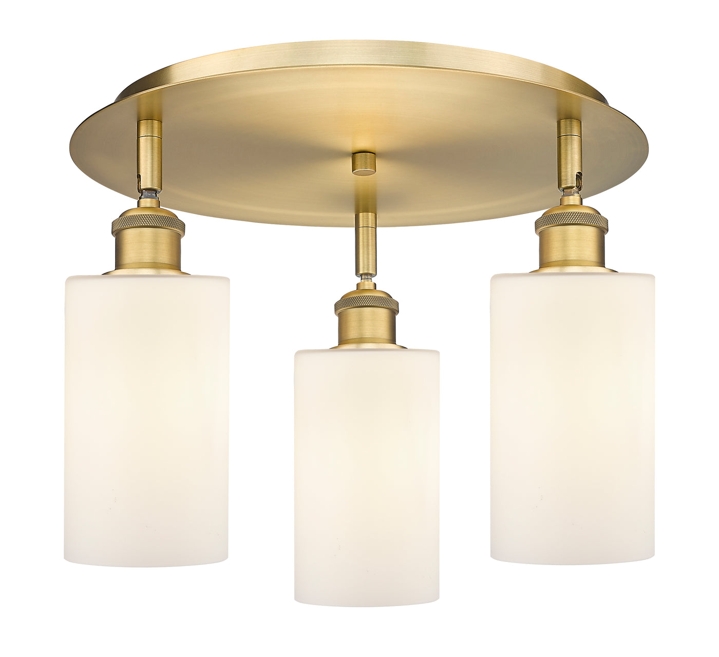 Ballston Semi-Flush Satin Nickel Brass