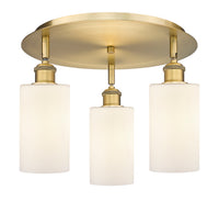Ballston Semi-Flush Satin Nickel Brass
