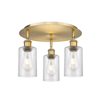 Ballston Semi-Flush Satin Nickel Brass
