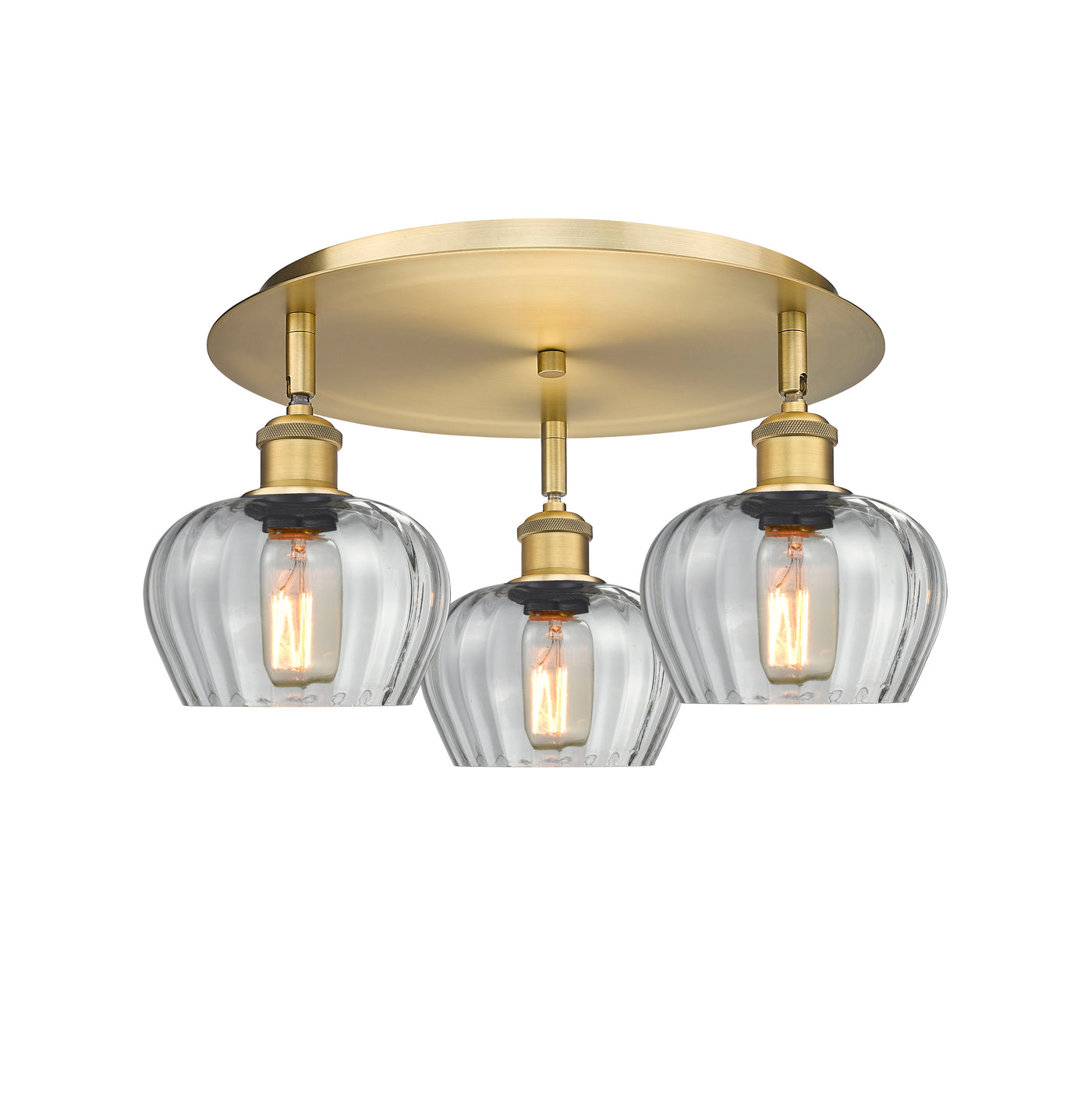 Ballston Semi-Flush Mount Satin Nickel