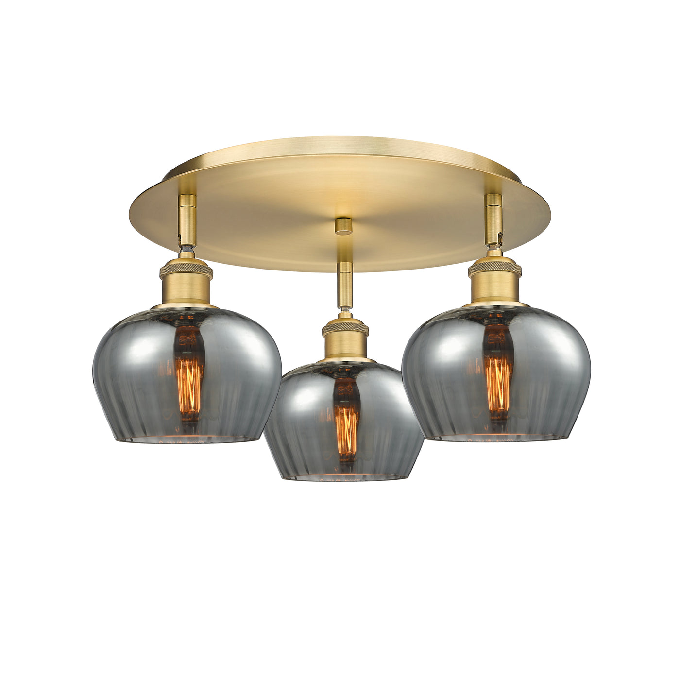 Ballston Semi-Flush Mount Satin Nickel