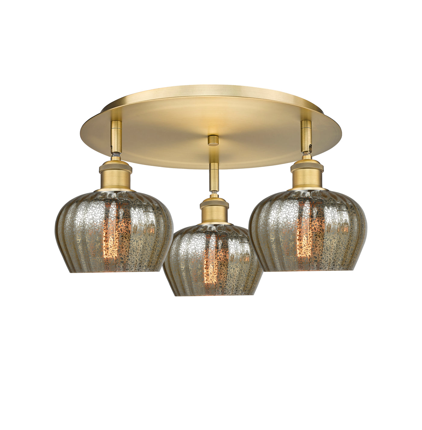Ballston Semi-Flush Mount Satin Nickel