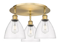 Ballston Semi-Flush Mount Satin Nickel