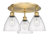 Ballston Semi-Flush Mount Satin Nickel