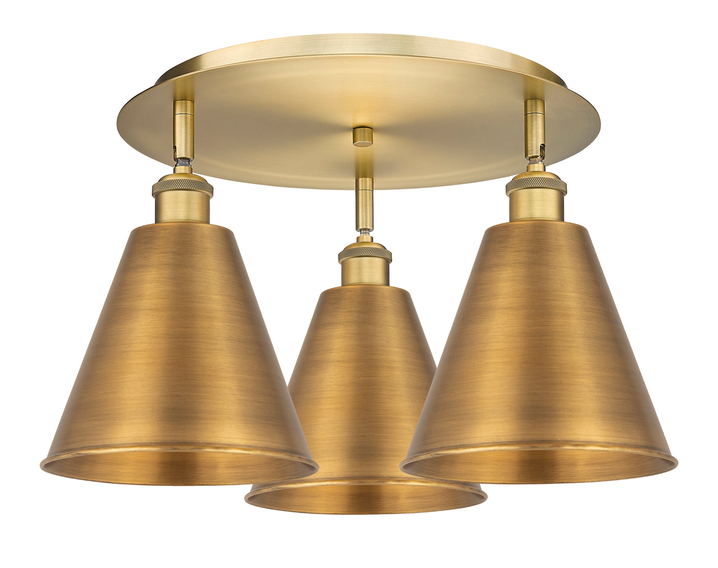 Ballston Semi-Flush Mount Satin Nickel