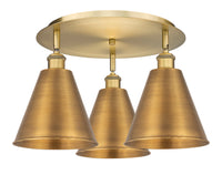 Ballston Semi-Flush Mount Satin Nickel