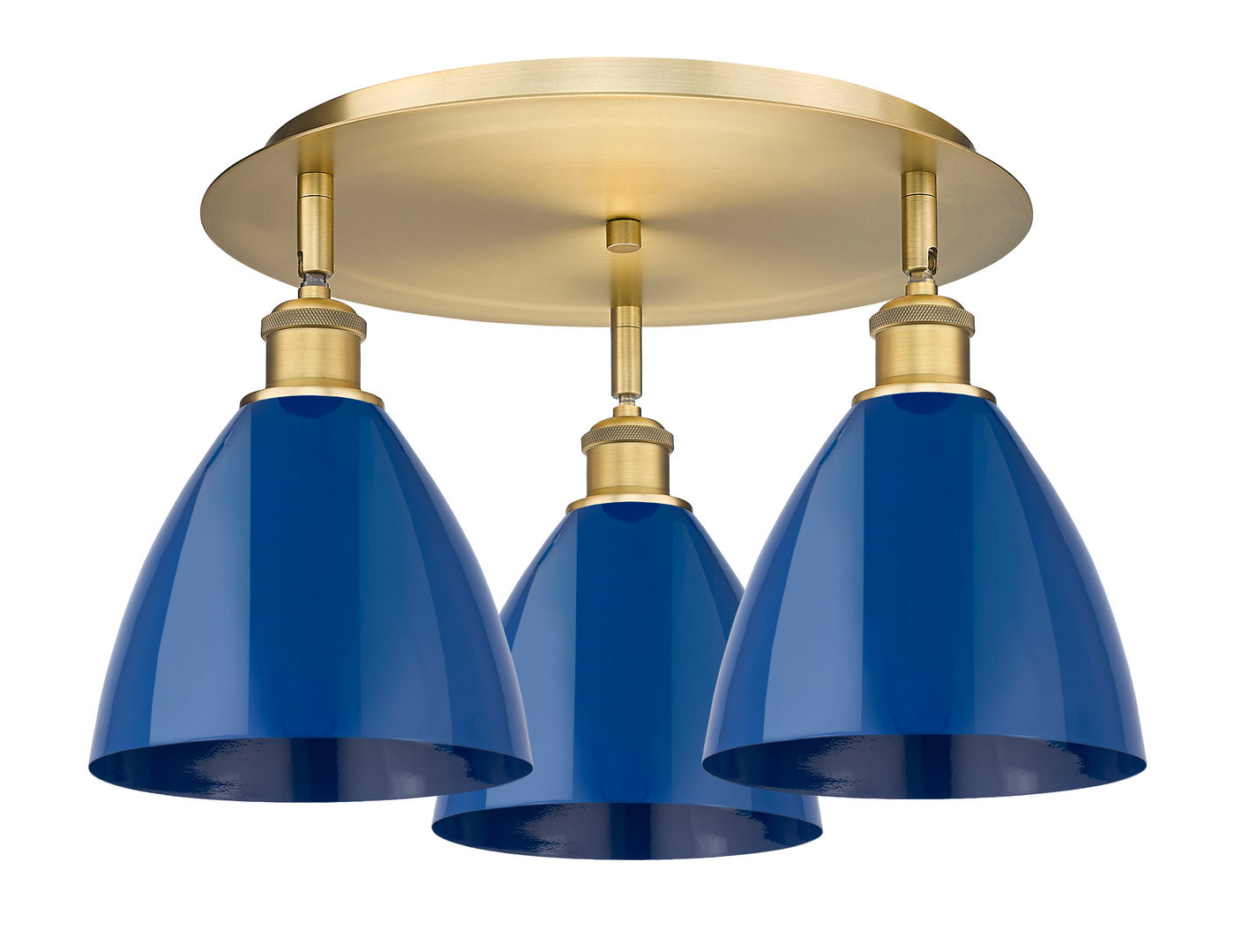 Ballston Semi-Flush Mount Satin Nickel