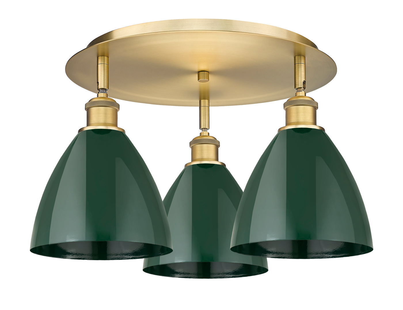 Ballston Semi-Flush Mount Satin Nickel