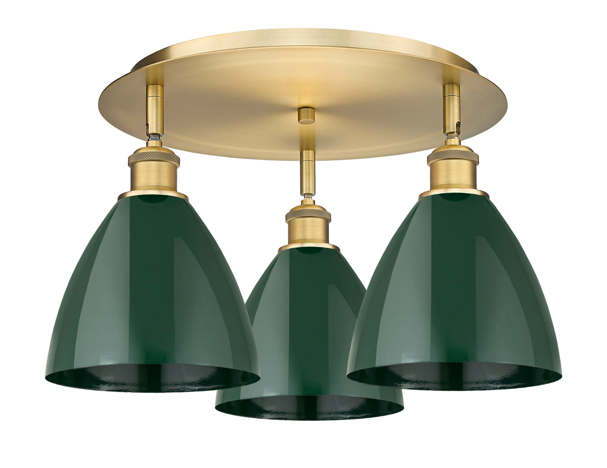 Plymouth 19-Inch 3-Light Semi-Flush Mount